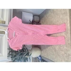 Pink Baby Bamboo PJ Sleeper Full Zippered One Piece 12-18 Months